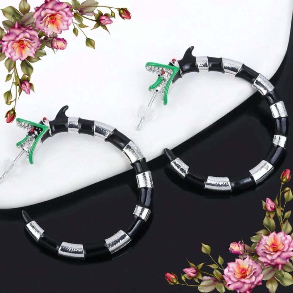 Halloween Skeleton Snake Earrings‎